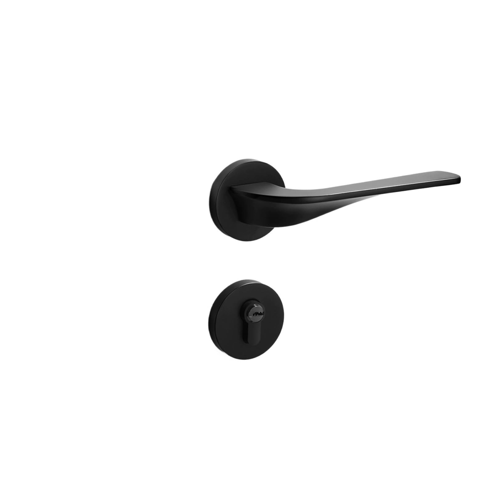NYRXRYTCA Door Lock Indoor Bedroom Door Lock Silent Magnetic Door Lock Split Brushed Home Wooden Door Lock(Black standard)