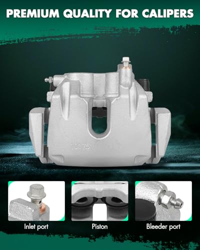 Image of SCITOO 18B5297A Front Left Disc Brake Caliper Assembly w /Bracket for Dodge for Durango 2011-2018,for Jeep for Grand Cherokee 2011-2020