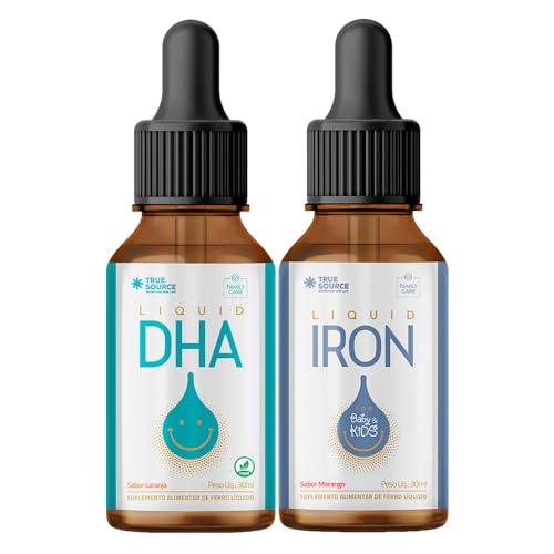 Kit IRON Liquid 30ml + DHA Liquid 30ml True Source Family Care Vitamina