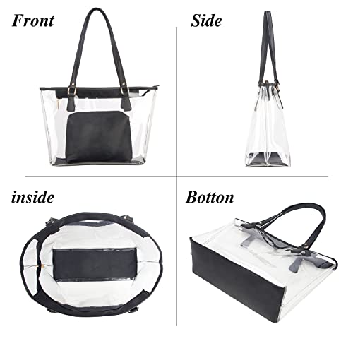 MICOM Cute Neno Candy Color Polka Dot Clear Bags Beach Tote Shoulder Handbag4