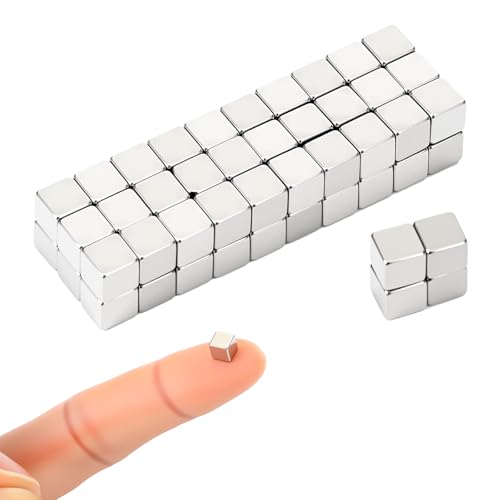 ElevateTech 65Pack Small Square Cube Magnets, Fridge...