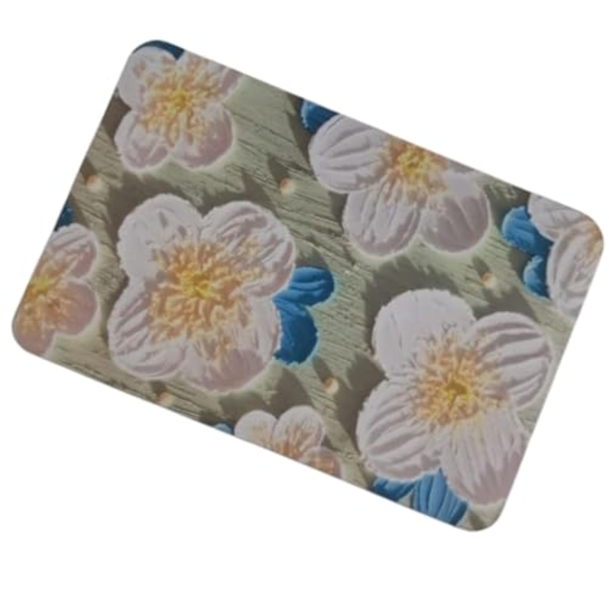 3D Flower Print Anti-Slip Bath Mat for Home
