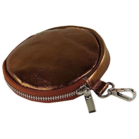 modamoda de - P10 Funda de Piel para Cartera Bronce Metálico Cover