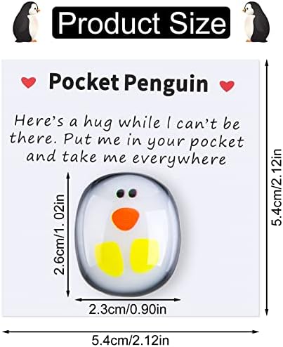 4pcs A Little Pocket Penguin Hug, 2022 New Pocket Keepsake Special Penguin, Mini Cute Pocket Penguin Hug Animal Toys Decoration for Special Encourage Birthday Christmas Gift