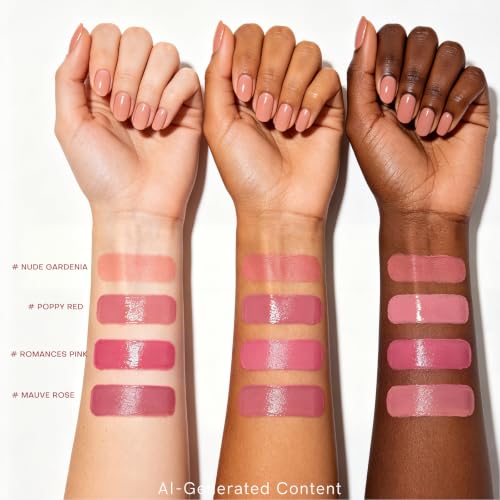 Image of KIMUSE Jelly Cheek & Lip Tint, Watercolor Blush, Multi-Use Makeup, Tint for Cheeks, Lips & Eyes, Lightweight, Sheer & Buildable Color, Vegan Formula, Cruelty-Free