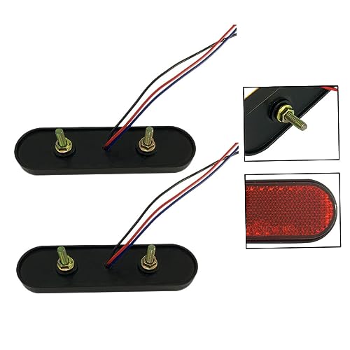 OUNONA 6 Pçs Sinais De Volta Da Motocicleta LED Luz Indicadora Cauda Lâmpada De Freio Luzes Marcador