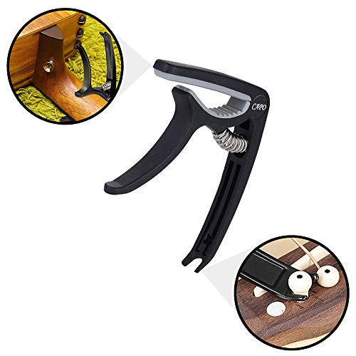 KKmoon Kit de acessórios de guitarra Conjunto de troca de ferramentas de manutenção para tocar guita