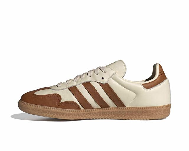 Image of adidas Samba Og W Women's 3 Strip Retro 70S Limt EDI Trainers (White Brown, US 7)