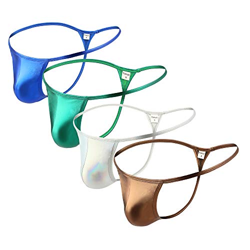Men's Thongs, Sexy Cotton Underwear Pack of 5pcs G-Strings