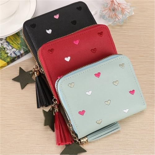 Multifunctional Folding Wallet Short Exquisite Simple Small Card Holder(Printedblack)3