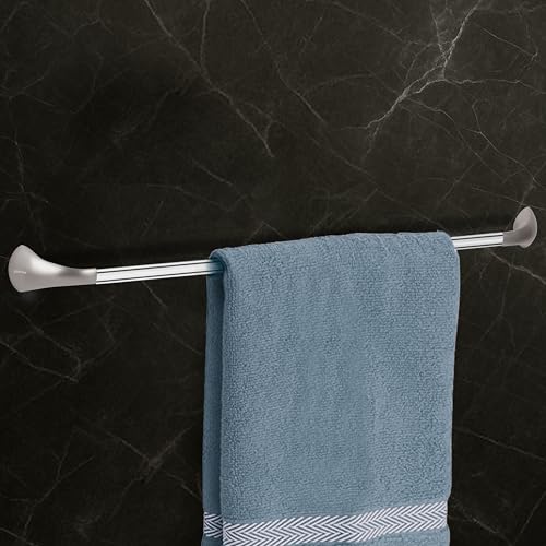 Image of Plantex Smero Pure Brass Towel Hanger for Bathroom /Single Towel Rod /Towel Bar /Bathroom Accessories - Effect (24 Inch-Satin Matt)