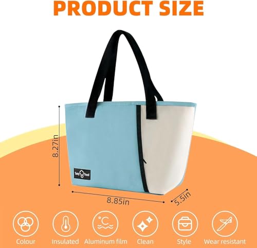 Image of Insulated Lunch Bag Leakproof Tote for Work, School, Travel, and Picnics Perfect for Women and Men(Black) Nylon, 16.2 Liters (Pink 6 Litter)