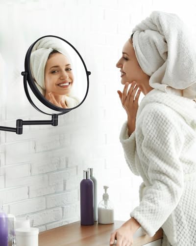 Espejo de Maquillaje de Pared Redondo 8 Pulg 10X Ampliación miniatura 7