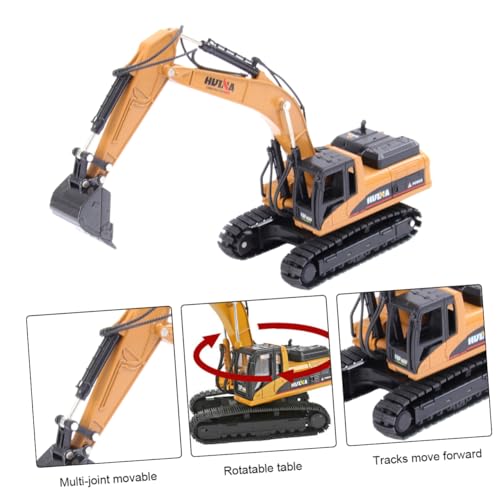 TOYANDONA 3 Peças De Veículos De Engenharia De Metal Brinquedos Escavadores Para Meninos Brinquedo P