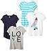 Marchio Amazon - Spotted Zebra 4-Pack Short Sleeve Tee Fashion-t-Shirts, Skate, 2T, Pacco da 4