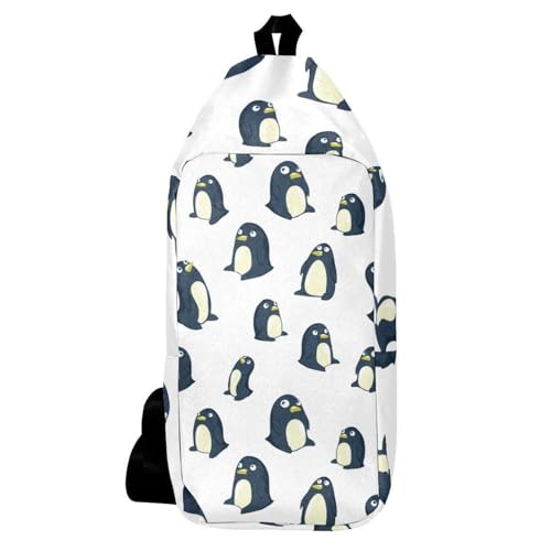 Sac à dos à bandoulière homme femme motif pingouin pour voyage et randonnée