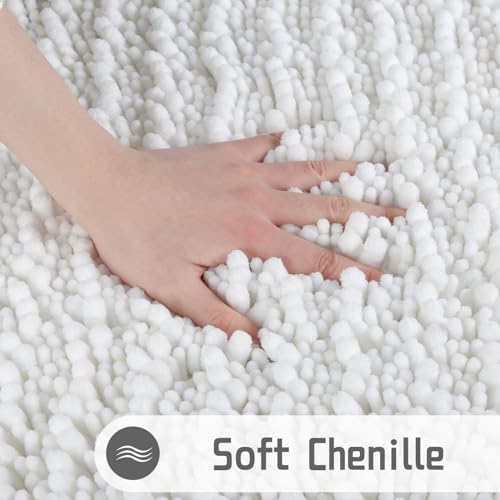 image for Yimobra Bath Rug Mat, 32 x 20, Soft Shaggy Non-Slip Chenille Bathroom 