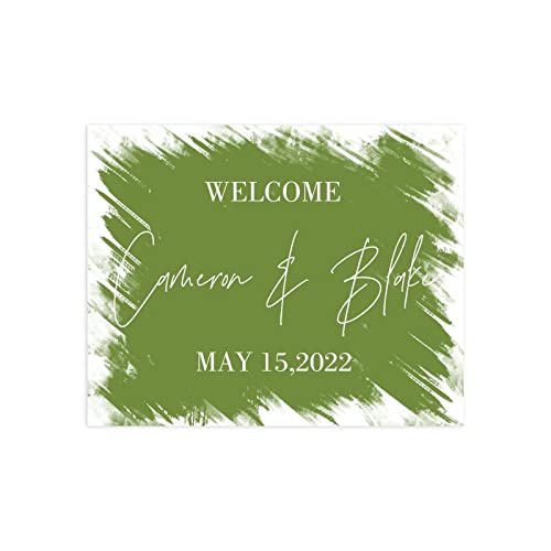 Panneau de calligraphie moderne personnalisable pour mariage et réception - 2