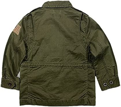 POLO RALPH LAUREN Boy's Military Jacket Coat USA Flag (4T, Military)2