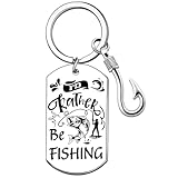 Celaqiu Fishing Gifts for Men Fish Lover Keychian Fishing Lovers Gift Ideas Birthday Present for Bass Fisherman Unique Fisherman Gift for Dad Son Brother