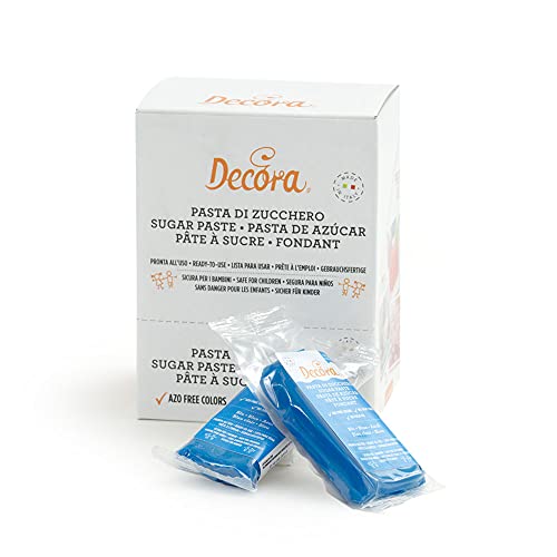 Decora 0310174 Pasta Di Zucchero Blu 100 G
