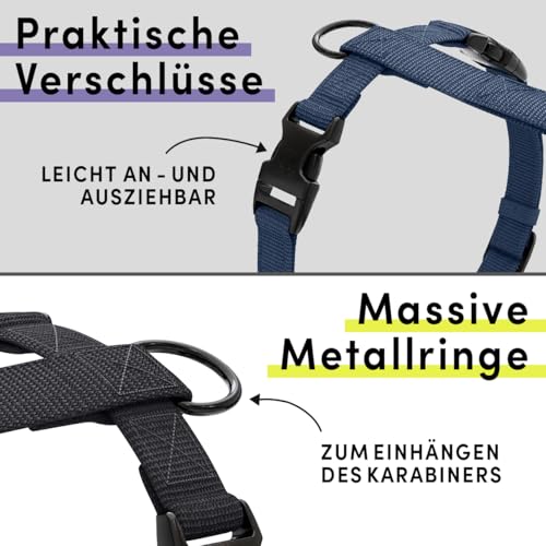 STUCH - Hundegeschirr Vegan PureControl - verstellbar, Farbe:Beige, Größe:S