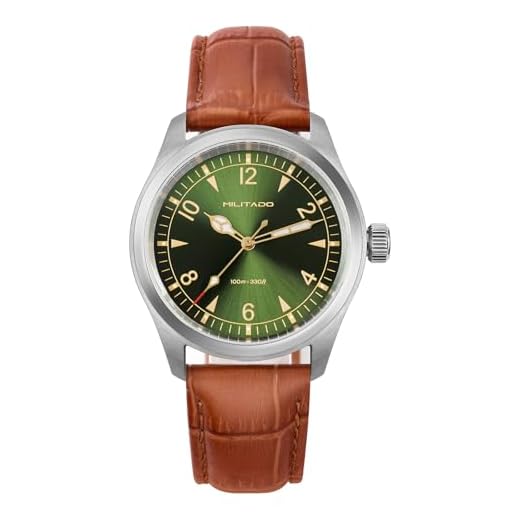 TACTICAL FROG Militado ML08 Montre Militaire Japonaise à Balayage VH31 38mm Montre Militaire pour Homme et Femme avec Verre Saphir 10 ATM Étanche - Montres Analogiques pour Hommes et Femmes, Sangle