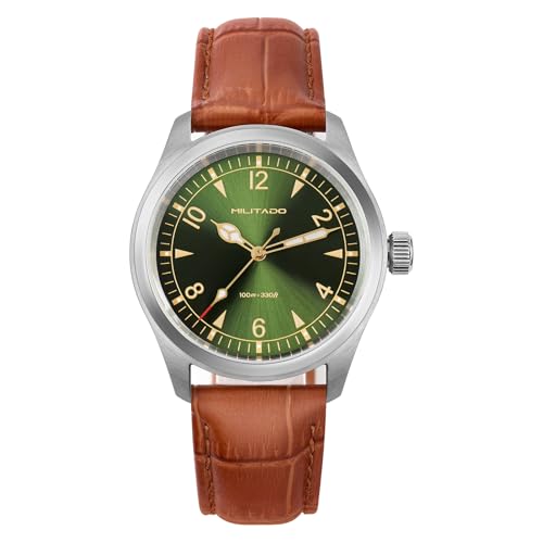 Image of TACTICAL FROG Militado ML08 Field Watch Japanese Sweep VH31 / 515 Movt with Calendar, Men's Military Watch Sapphire Crystal 10 ATM Waterproof Analog Watches for Men