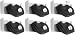 (Pack of 6) Mop and Broom Holder / Hanger Rack