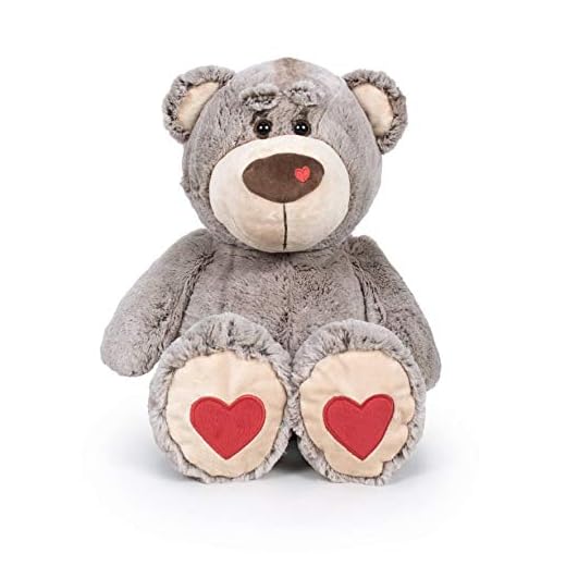 Famosa Softies - Oso de peluche de 54 cm Bear Love San Valentín, color marrón (Famosa 760017229)
