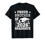 Cute Proud Brother 2026 Graduate Graduation Family Matching T-Shirt