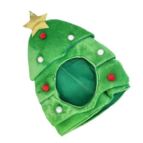 jiingekk Christmas Tree Hat With Star For Christmas Festival Party New Year Headwear Santa Costume Accessory