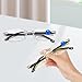 4 Presbyopic Glasses, Smart Zoom Glasses, with Box and Cloth, Smart Zoom Technology, Comfortable Nose Pads, Tough Frames, Suitable for Daily Office Study (White + Yellow)