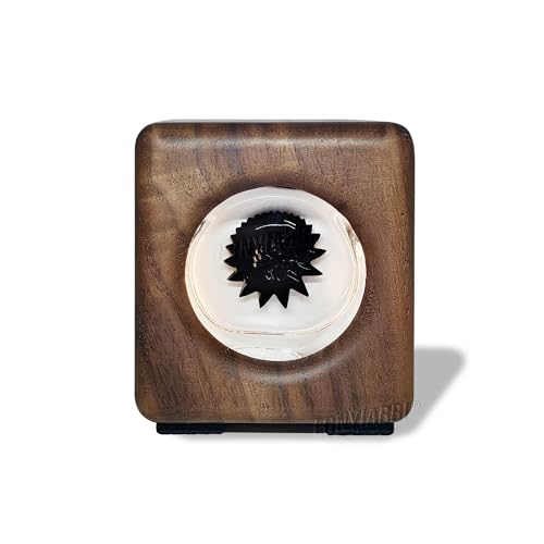 Ferrofluid Sound Visualizer – Handgefertigtes Audio-reaktives Display aus natürlichem Walnussholz, magnetische Rhythmuslampe, einzigartiges Alien-inspiriertes Geschenk für Musikliebhaber — Walnussholz