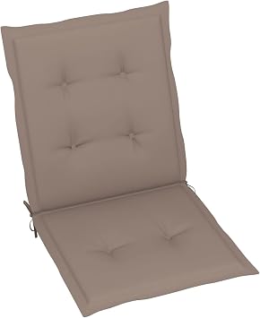 Gecheer Outdoor Chair Cushions, 6-Piece Set with Oxford Fabric, Taupe 39.4x19.7x1.2 Inches, for Patio, Garden, and Indoor Furniture