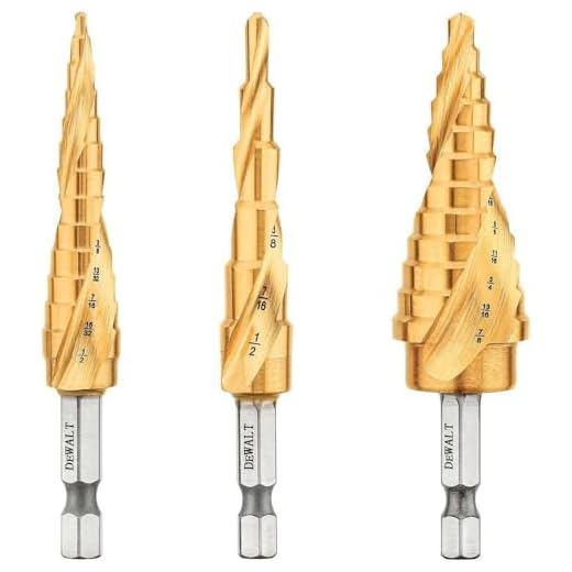 DEWALT Step Drill Bit Set, 3-Piece (DWA1790IR)
