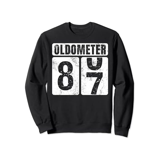 Oldometer 87 - Camisa vintage divertida idea de regalo de cumpleaños 87 Sudadera