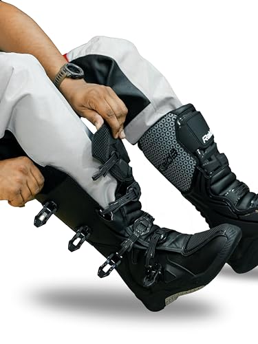 Image of Raida Trailcraft Off-Road Pants | MX & Trail Ride | Lightweight | Abrasion-resitant Fabric | Heat Sheild Panel | (M, Black /Red)
