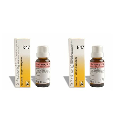 2 Lots X Dr.Reckeweg R 47 Homeopathic Remedy Drops - 22 ML