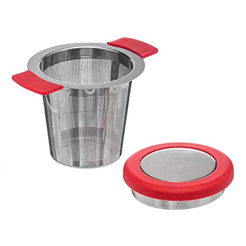 SECRET DE GOURMET Brew maker for tea and herbs + stand, color black, Colour:rot - Image 2