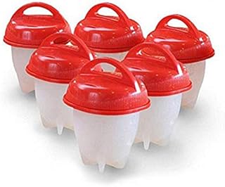 scrapbook mania, inc Cuoci Uova sode Senza Guscio cuoci Uova Anti Aderente in Silicone bpa 6 Pezzi di Cucinare Visto in TV