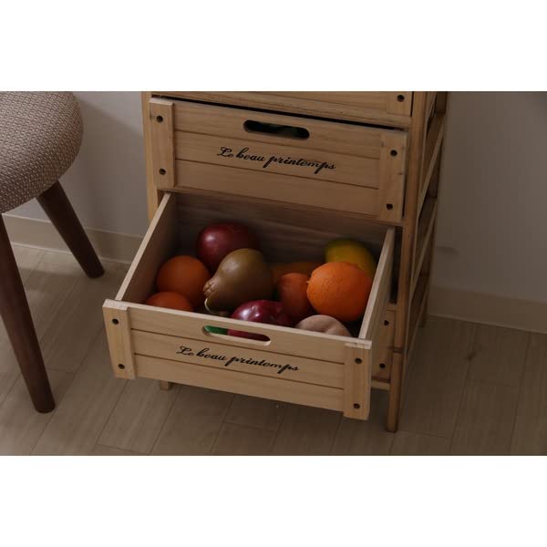 Amazon|チェスト タンス 5段 幅40cm ナチュラル 木製 収納ボックス Amazon|チェスト タンス 5段 幅40cm ナチュラル 木製 収納ボックス