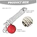 Rope Meteor Hammer Exercise Ball Rubber Meteor Hammer Chinese Kungfu Traditional Martial Arts Soft Equipment, Rubber Weight Throw Exercise Ball with Rope Soft Martial Arts