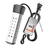 PAHTTO 投げ込みヒーター 1500W 温度計付 電気浸漬給湯器ロッド 温度調節 プールヒーター 自動電源オフ 浸漬湯沸かし器 インフレータブルプール 家庭 アウトドア に適用