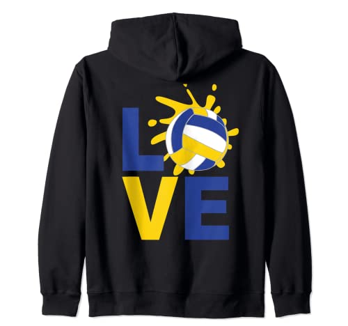 Giocatore ama Pallavolo Felpa con Cappuccio