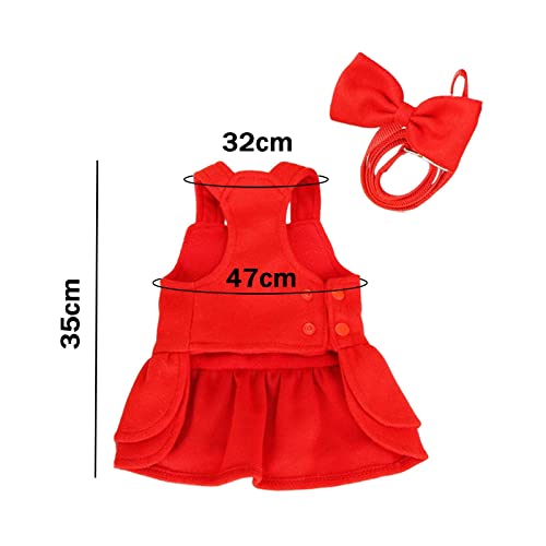Baoblaze Vestidos para cães, vestido de Natal para animais de estimação, roupa para gatinhos, férias