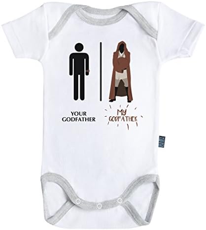 Super family - My godfather bodysuit / onesie short sleeves - 100% cotton - Baby Geek (18-24M)