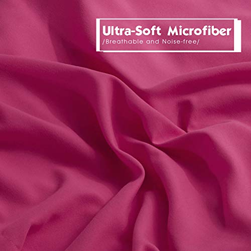 Hig 3Pc Down Alternative Comforter Set - All Season Reversible Comforter With Two Shams - Quilted Duvet Insert With Corner Tabs - Box Stitched - Super Soft, Fluffy (Full/Queen, Pink) #TOP3