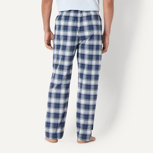 Image of Amazon Essentials Men's Cotton Poplin Straight-Fit Pajama Pants with Pockets, Elastic Waist, Drawstring