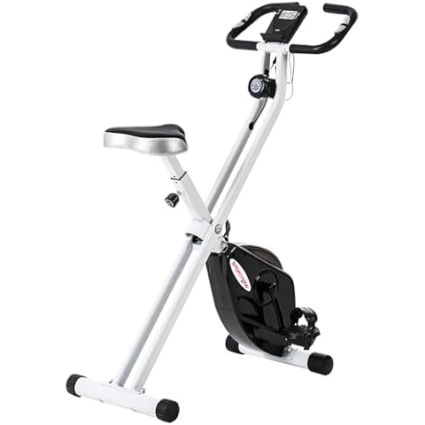 SPORTNOW Folding Exercise Bike with Resistance Cover